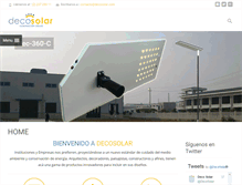 Tablet Screenshot of decosolar.com